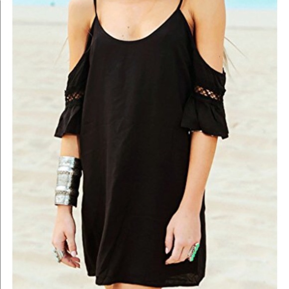 Cold Shoulder Tunic Dress - Picture 1 of 3